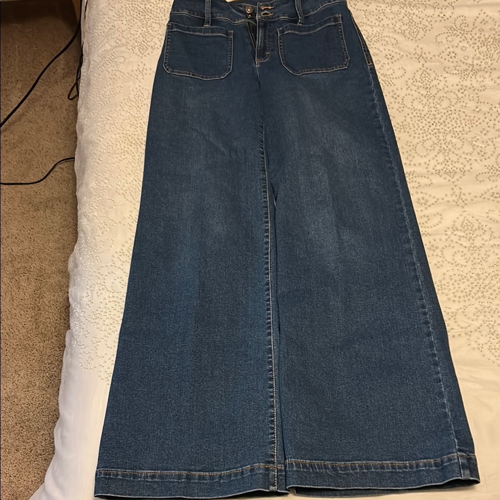 Classic Blue Women's wide leg Jeans